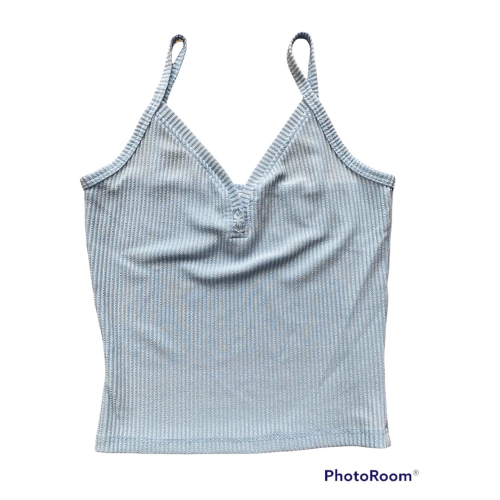 Lightweight Sheer Baby Blue Top